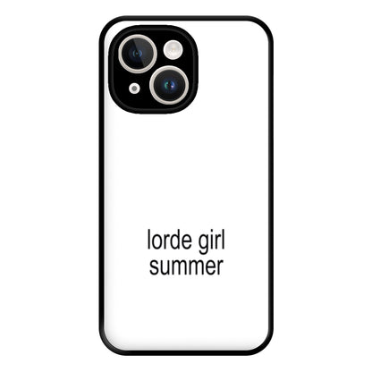 Lorde Girl Summer iPhone 14 Plus Case