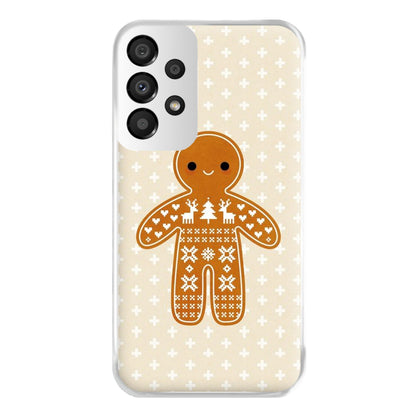 Christmas Jumper Pattern Gingerbread Man Phone Case