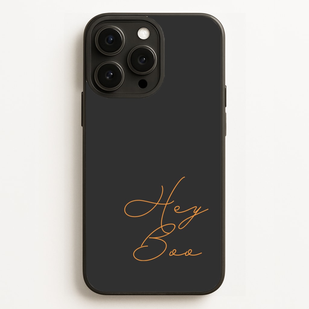 Hey Boo - Halloween Phone Case for iPhone, Samsung Galaxy and Google Pixel