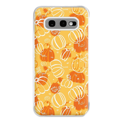 Drawn Pumpkin Pattern Phone Case