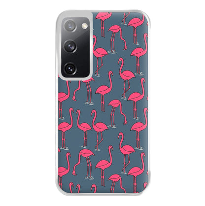 Basic Pink Flamingo Pattern Phone Case