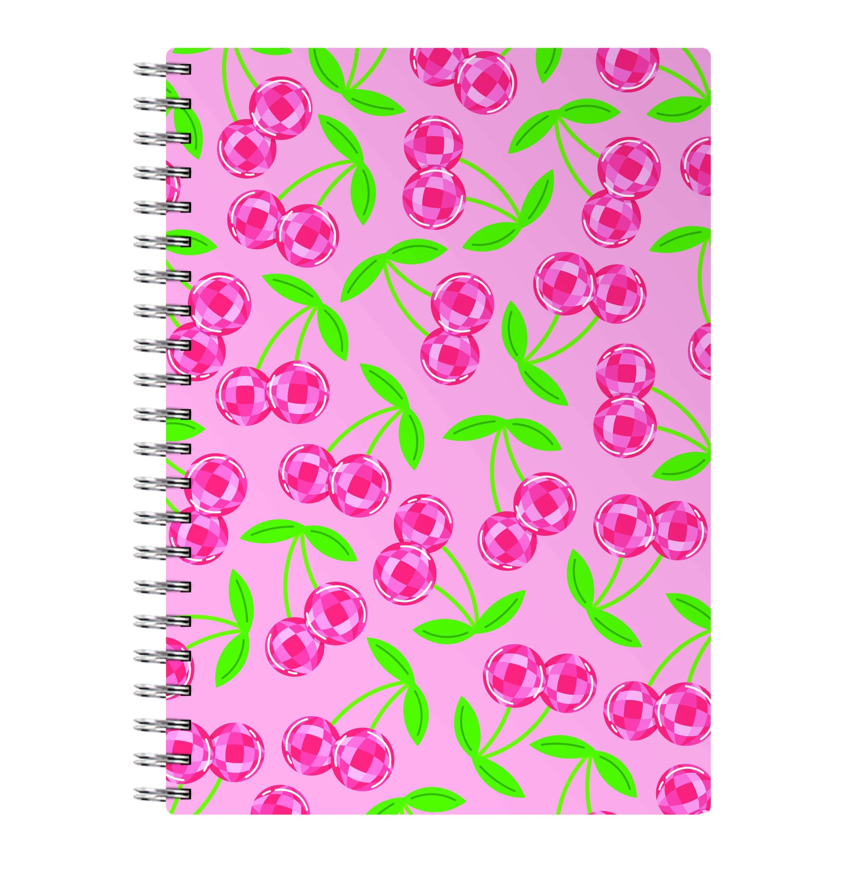 Disco Cherries Pattern Notebook