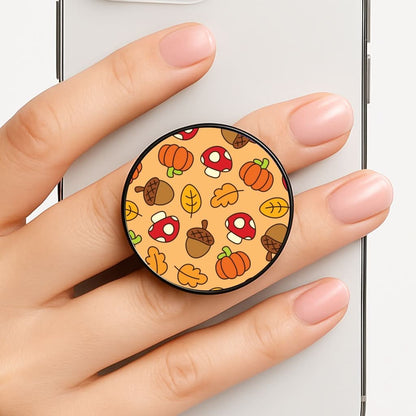 Cartoon Autumn Icons Pattern Phone Grip