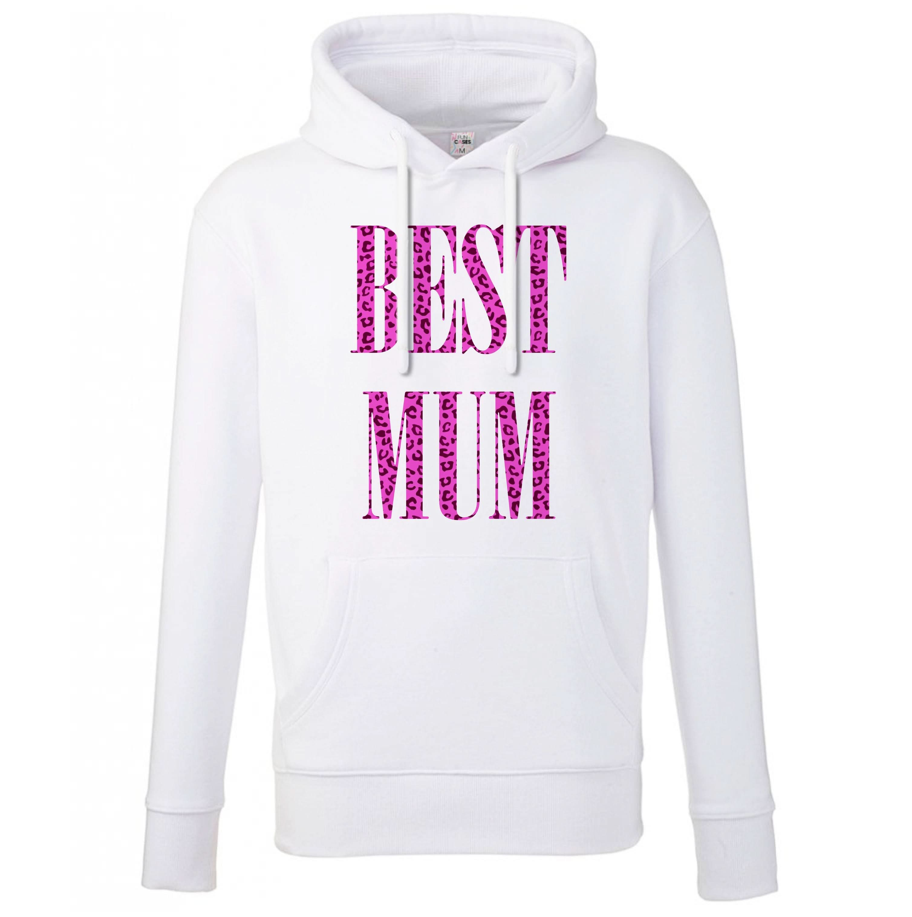 Best Mum Leopard Print Hoodie