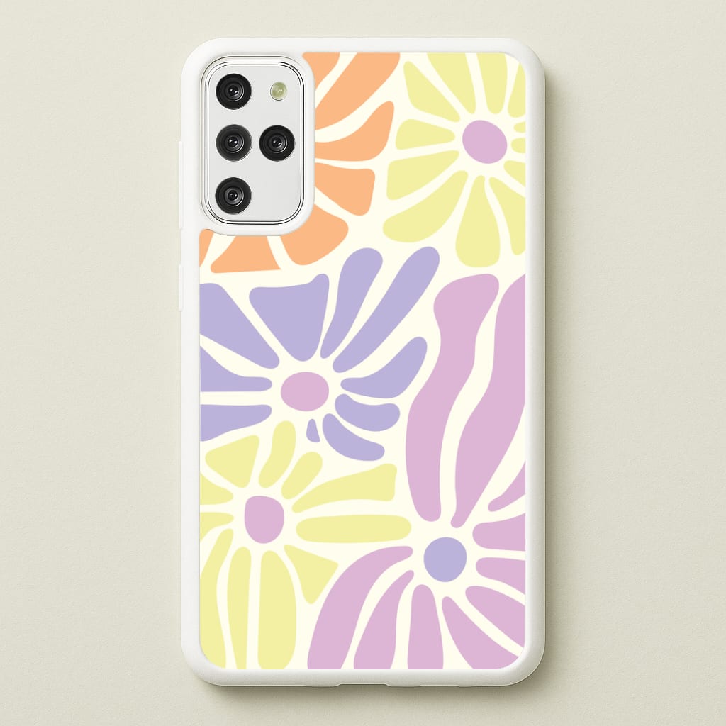 Pastel Abstract Flowers Galaxy S20 Plus Case