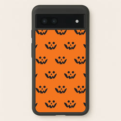 Carved Pumpkin Face Pattern Google Pixel 7a Case