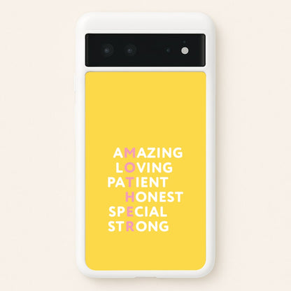 Mother Anagram Google Pixel 6 Case