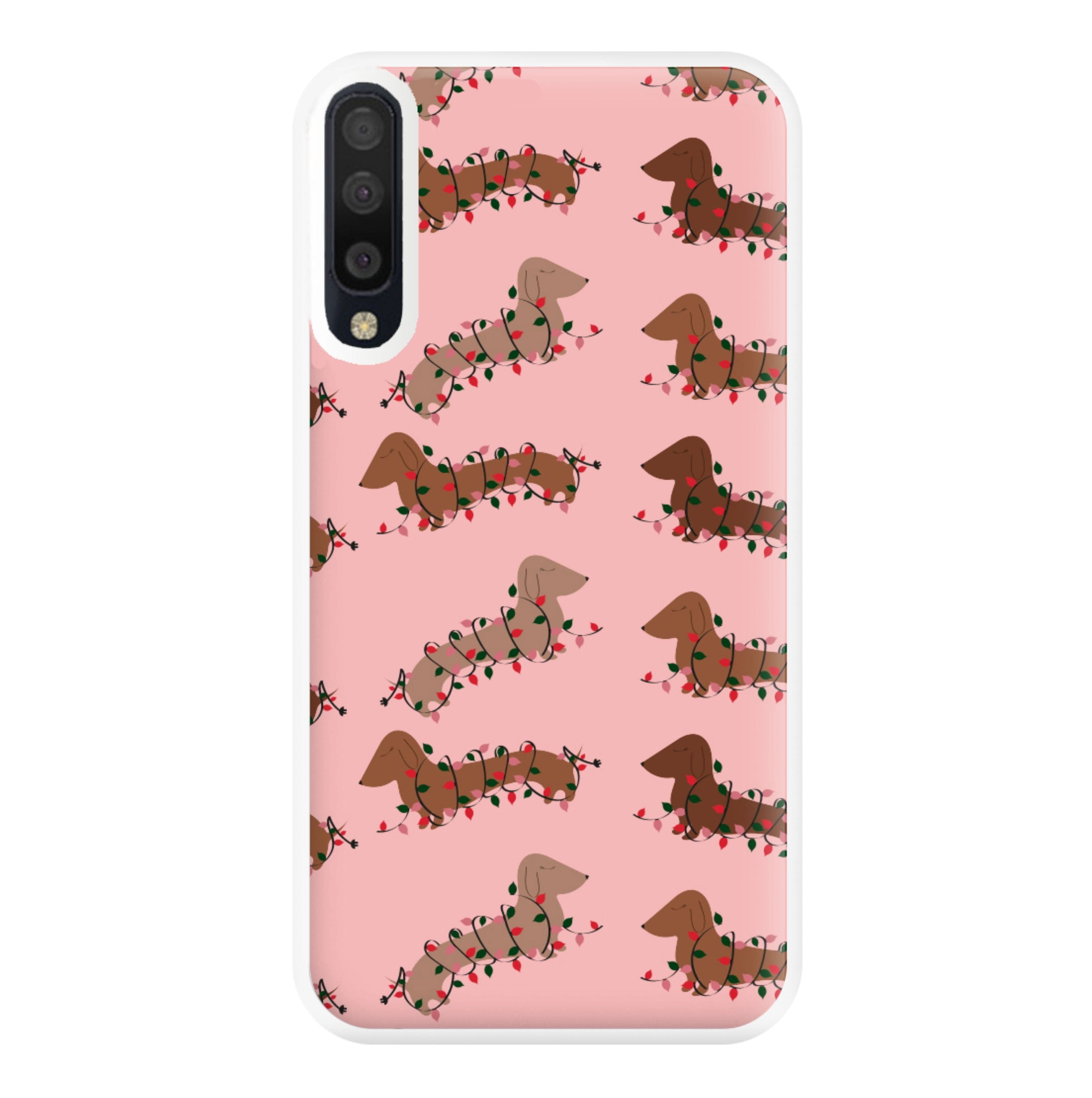 Dachshund Christmas Pattern Phone Case