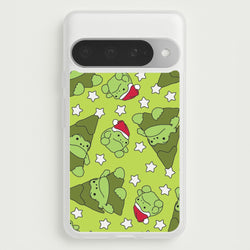 Christmas Frogs And Stars Plush Pattern Google Pixel 10 Pro XL Case