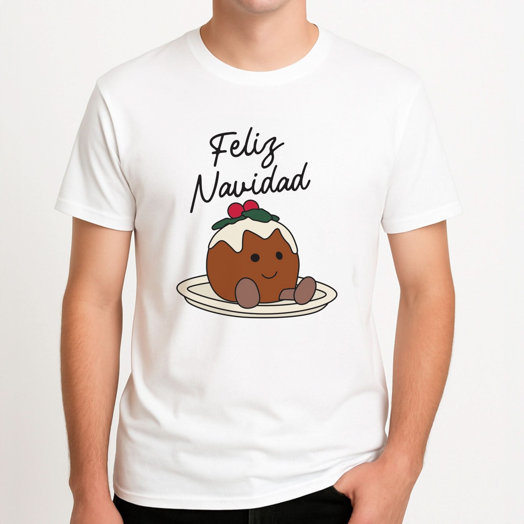 Christmas Pudding Plush Mens T-Shirt