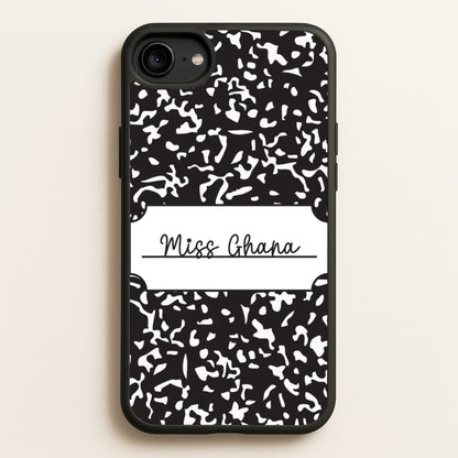 Personalised School Notebook iPhone 6 / 7 / 8 / SE Case