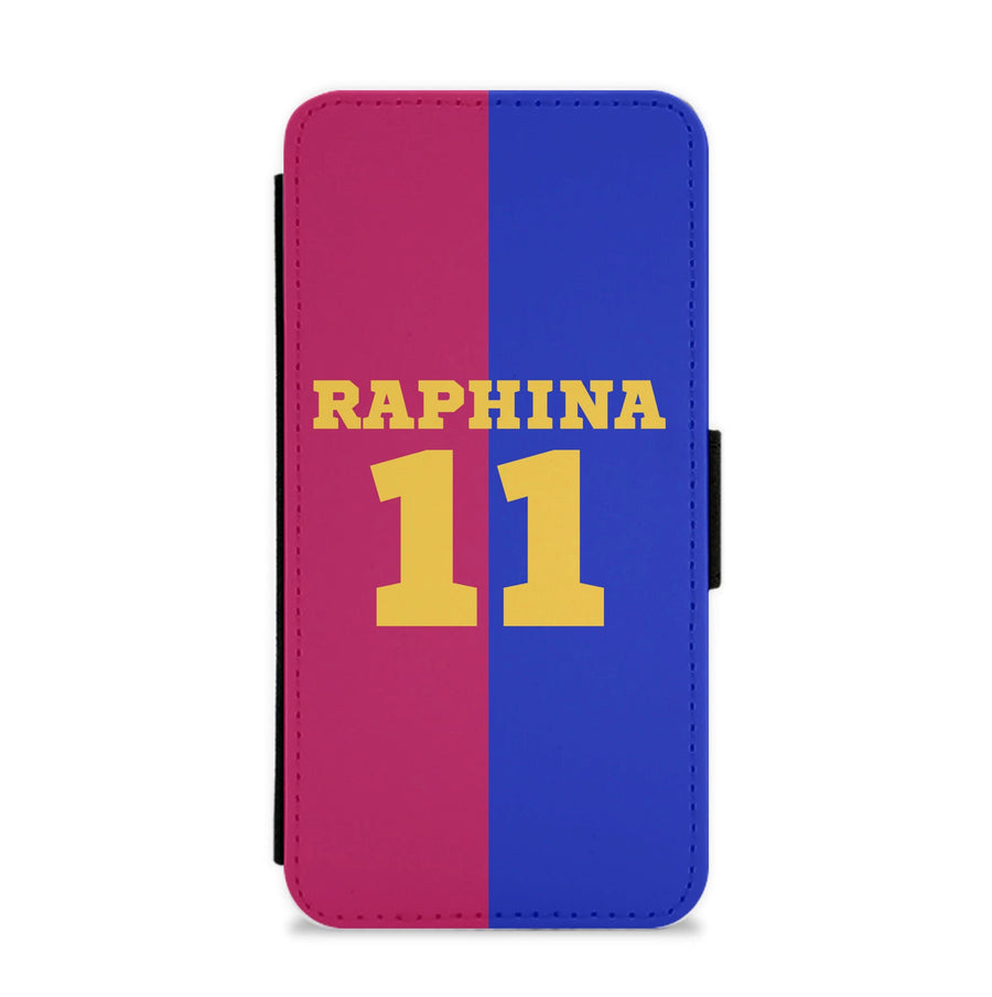 Red And blue Flip / Wallet Phone Case