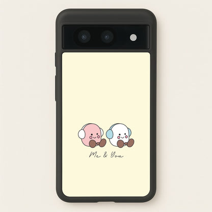 Cute Christmas Marshmellow Plushies Google Pixel 8a Case