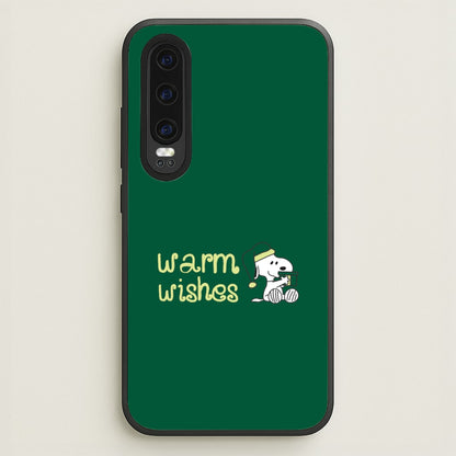 Cartoon Beagle Warm Wishes Huawei P30 Case