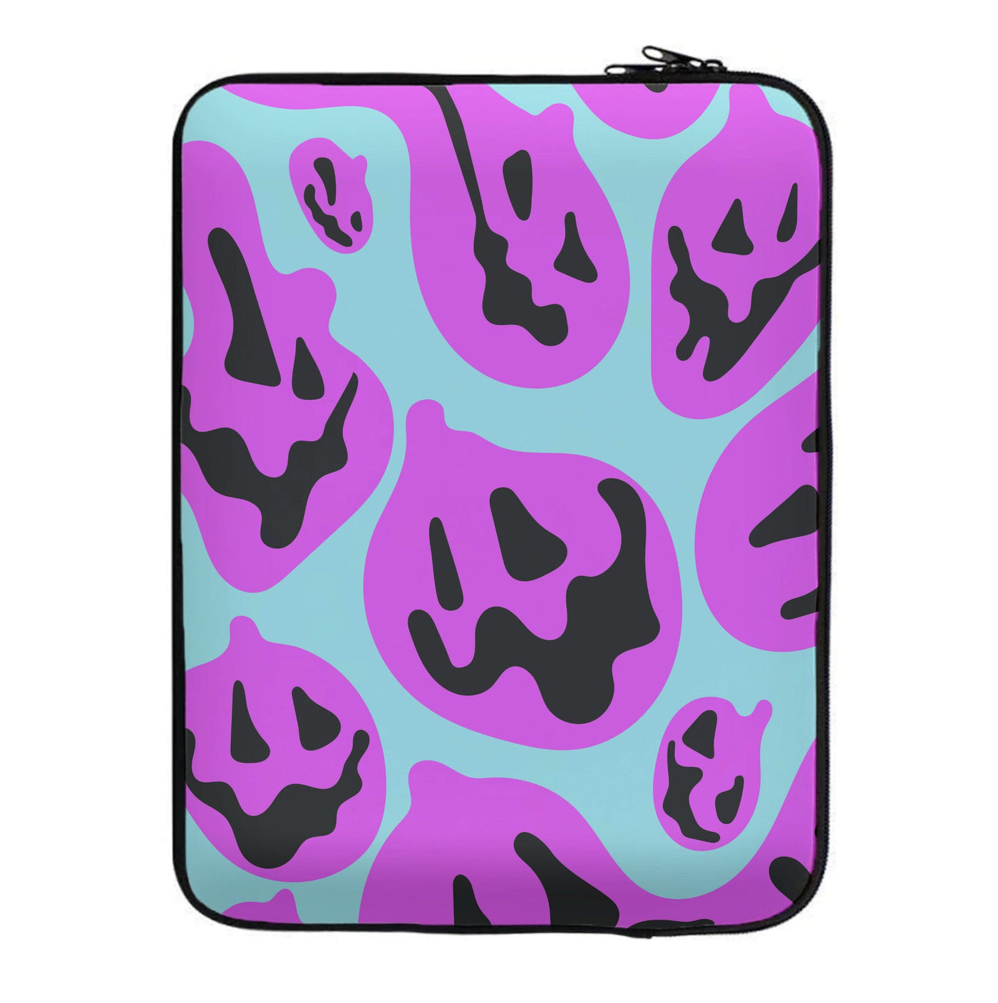 Pumpkin Blue Pattern Laptop Sleeve