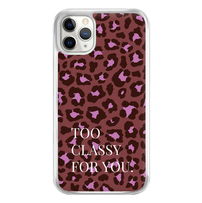 Too Classy Cheetah Print Phone Case