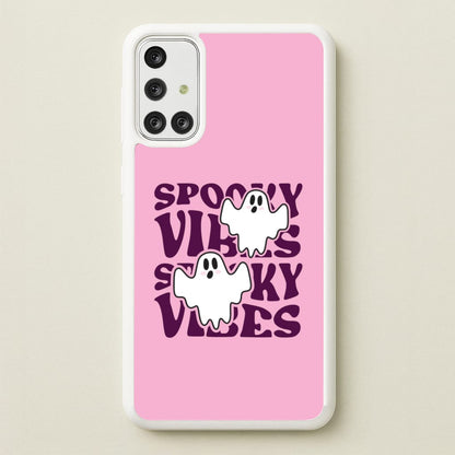 Spooky Vibes Pink Galaxy A71 Case