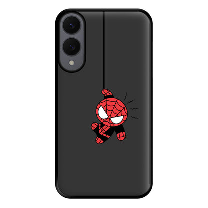 Gray Hanging Spider Hero Galaxy S25 Edge Case