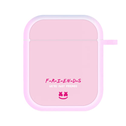 We're Just Friends - White Helmet DJ AirPods Case