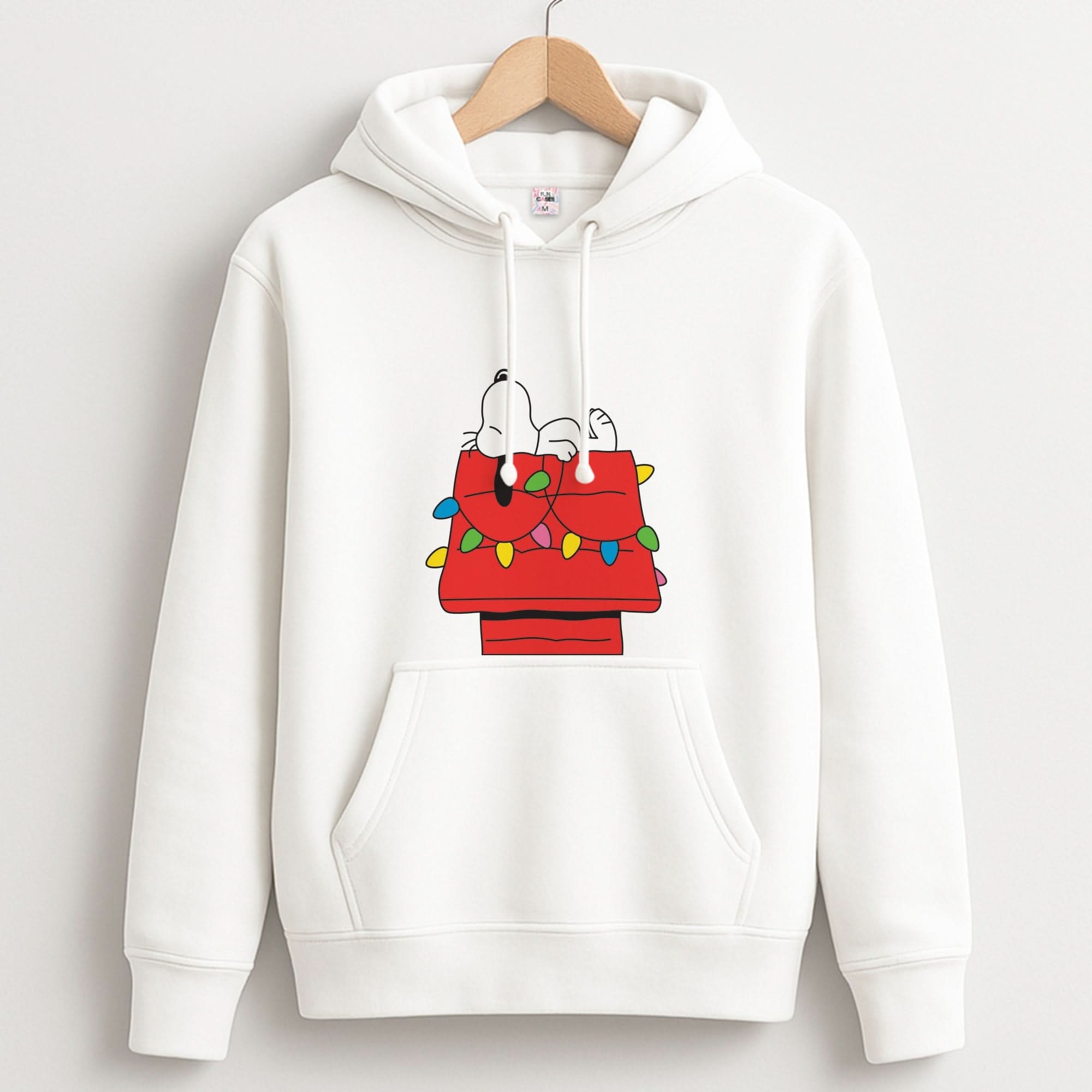 Cartoon Beagle Fairylights Hoodie