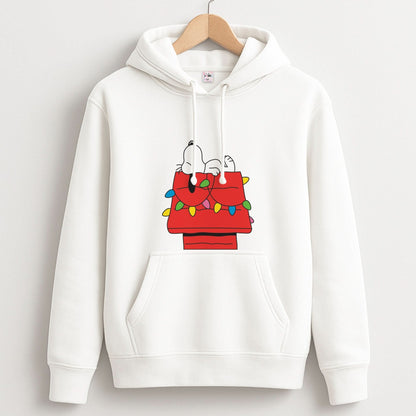 Cartoon Beagle Fairylights Unisex Hoodie