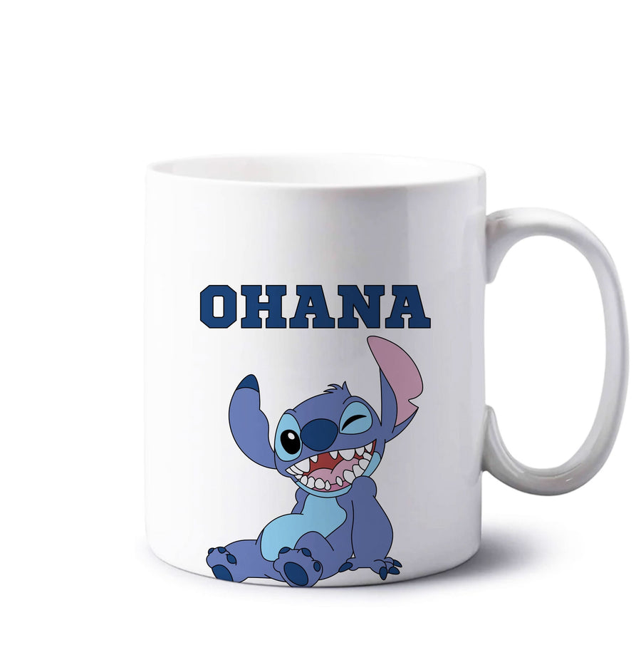 Blue Alien Ohana Mug