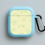 Sketched Winnie Pattern AirPods Case 3