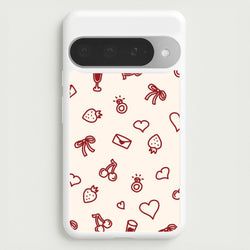 Valentines Doodles Google Pixel 10 Pro XL Case
