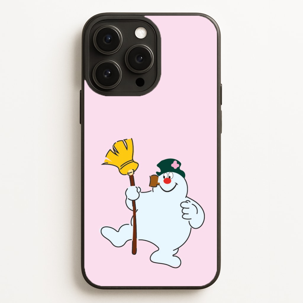 Broom - Snowman Phone Case for iPhone, Samsung Galaxy and Google Pixel