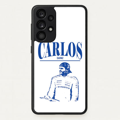 Carlos White And Blue Galaxy A33 Case