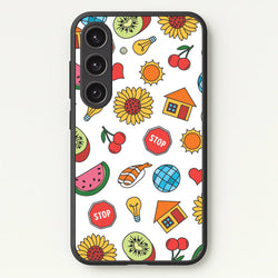 Harry Stickers Pattern Galaxy S25 Plus Case