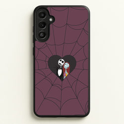 J And S Cobweb Heart Galaxy A34 Case
