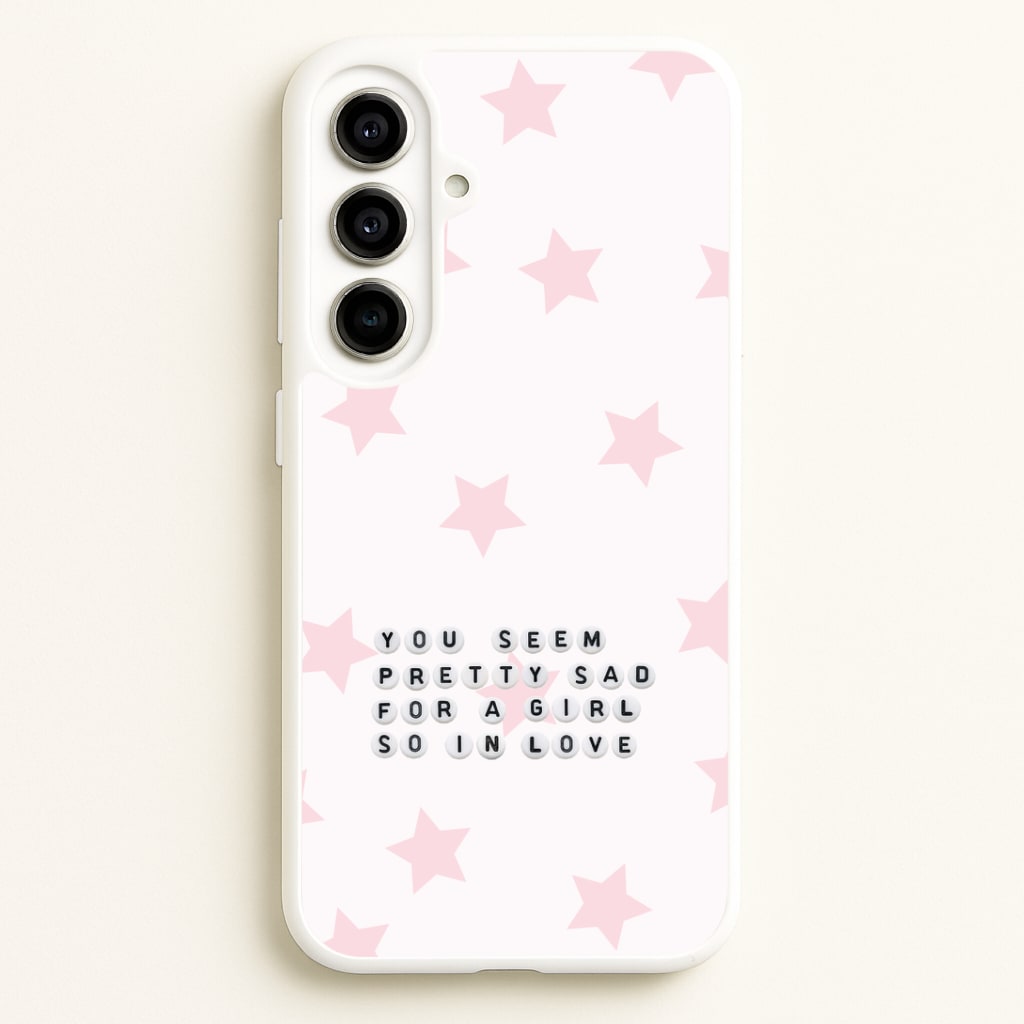 Pretty Sad Letter Beads Galaxy A56 Case