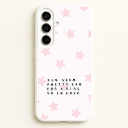 Pretty Sad Letter Beads Galaxy A56 Case