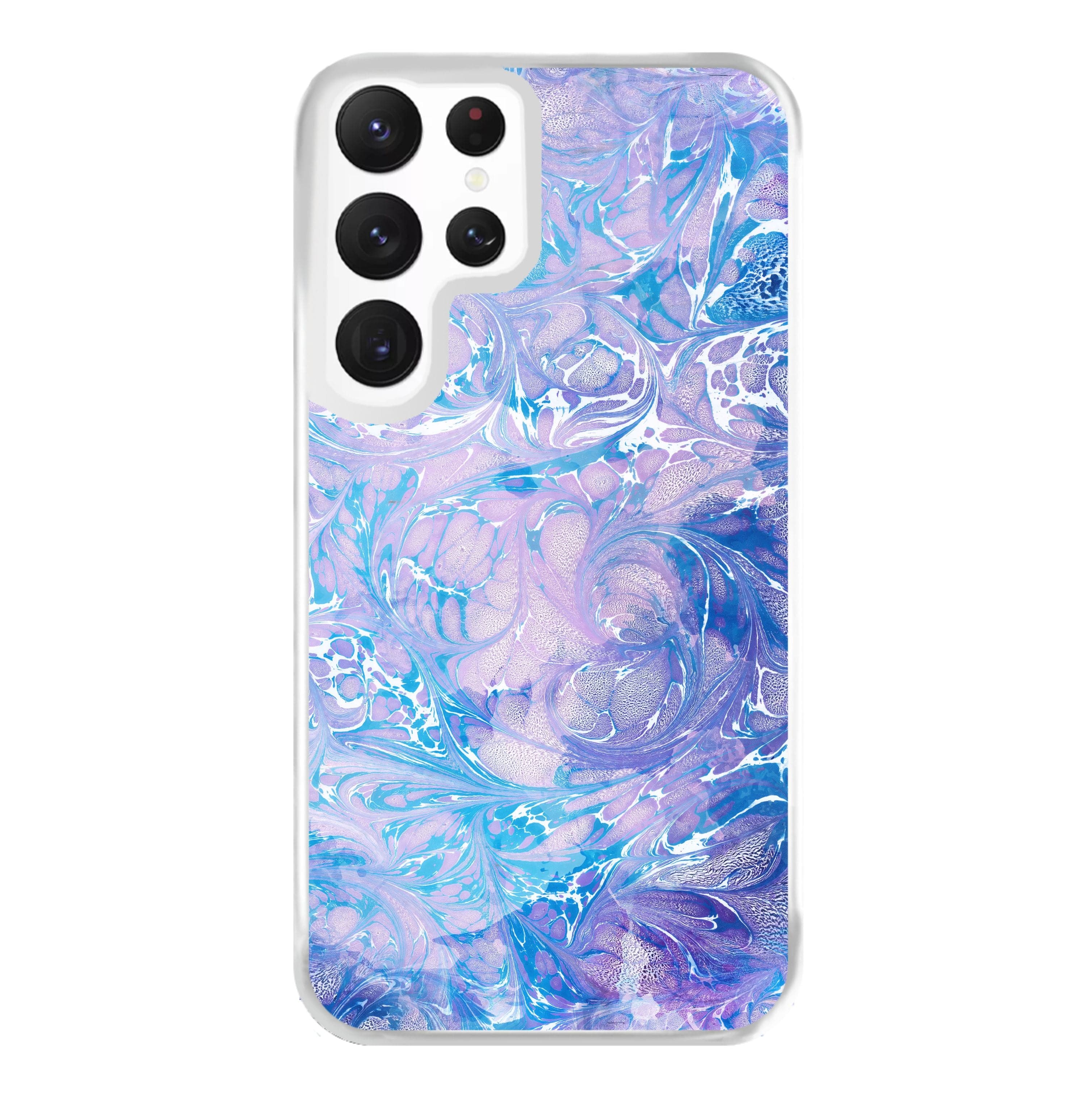 Sea Blue Swirly Marble Phone Case