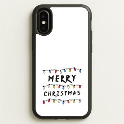 Merry Christmas String Lights iPhone X / XS Case