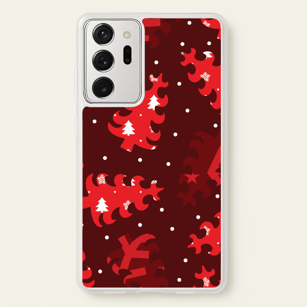 Wrapping Paper Christmas Tree Pattern Galaxy Note 20 Ultra Case