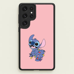 Cute Blue Alien Fairylights Galaxy S22 Ultra Case