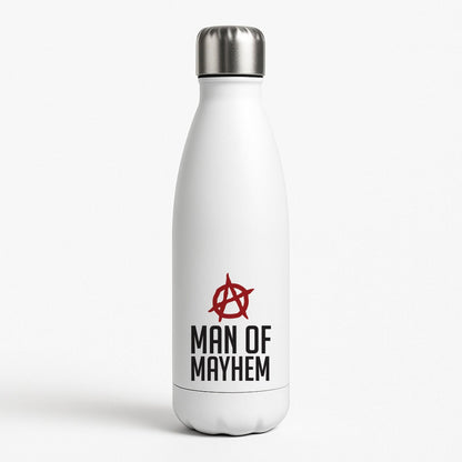 Man Of Mayhem White Water Bottle
