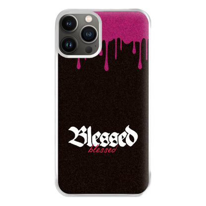 Glitter Blessed iPhone 13 Pro Max Case