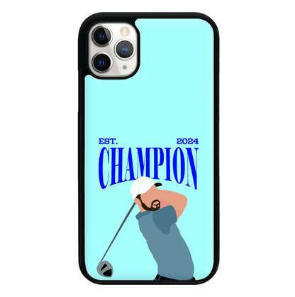 Schauffele Champion 2024 Phone Case