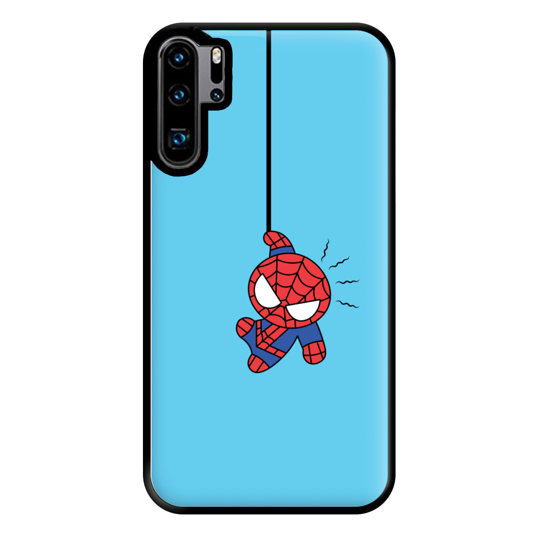 Blue Hanging Spider Hero Huawei P30 Pro Case
