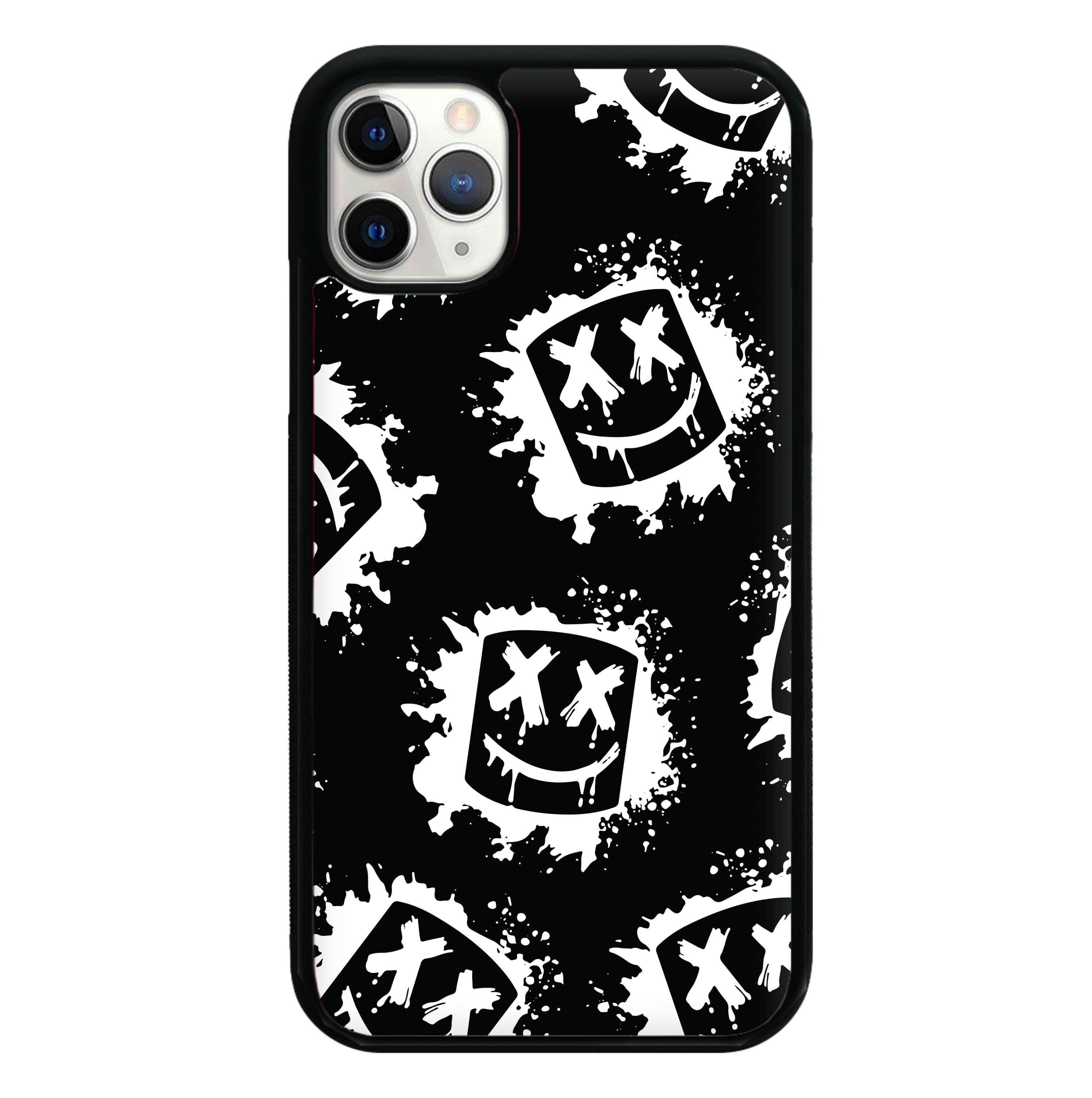 Black And White Helmet DJ Pattern Phone Case