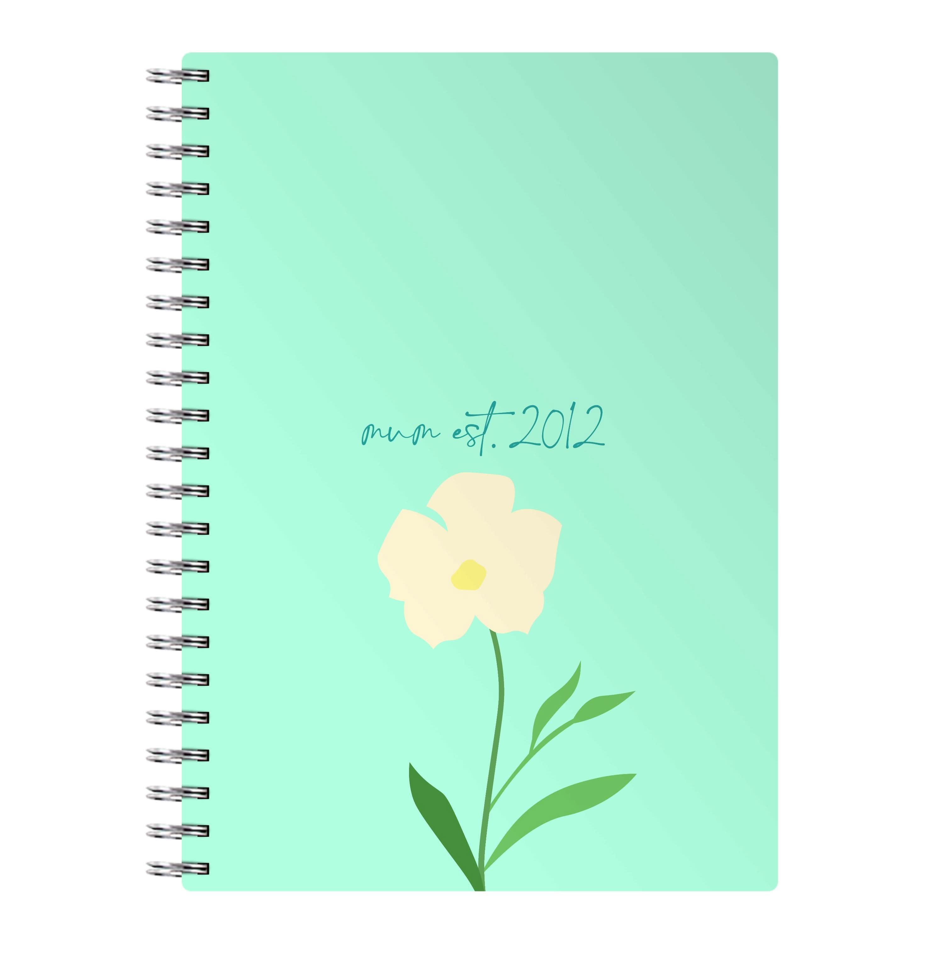 Baby Blue Mum Est Notebook