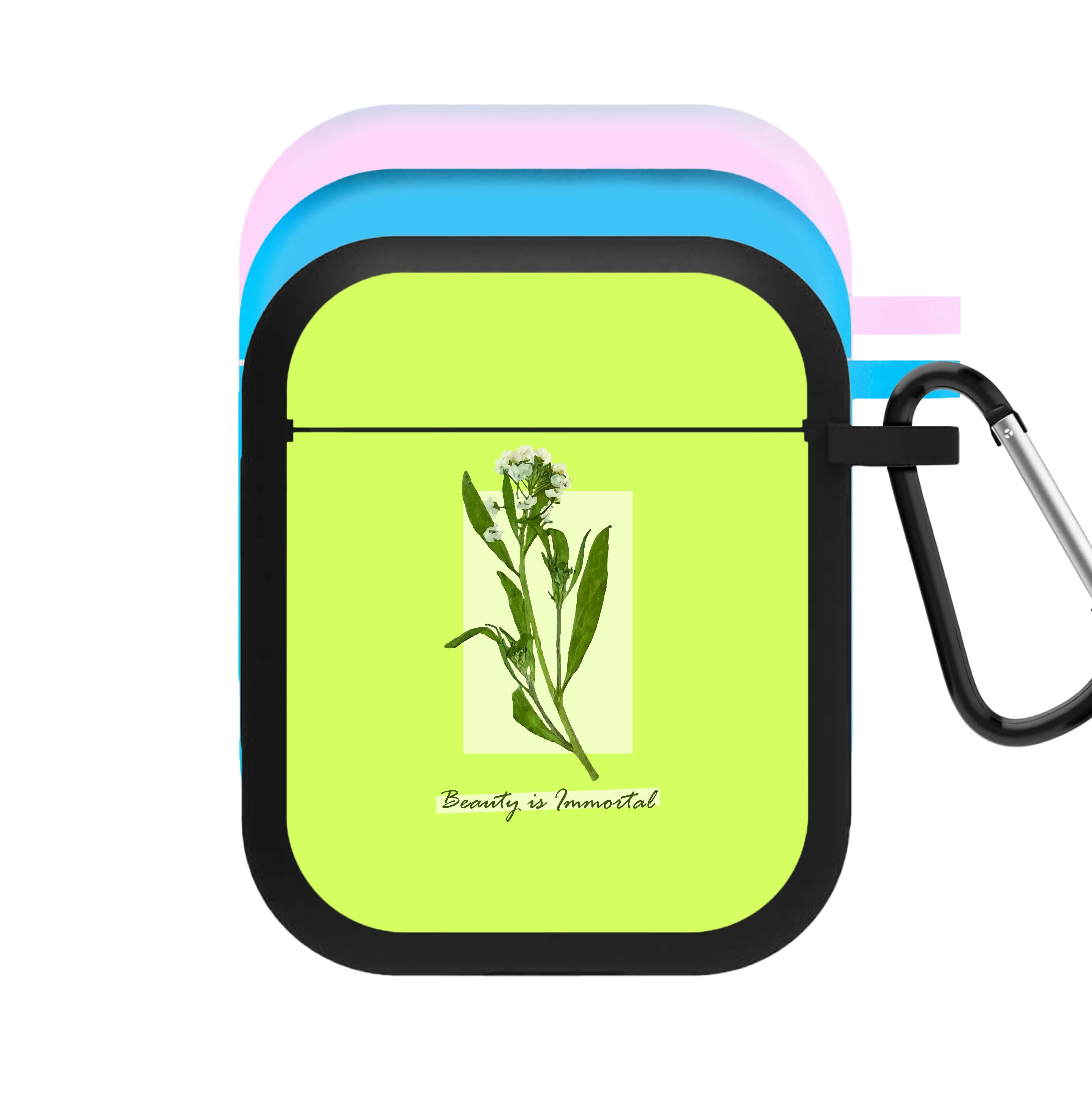 Beauty Is Immortal Press Flower AirPods Case