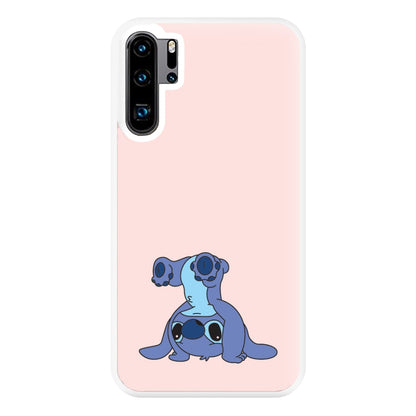 Cute Blue Alien Handstand Huawei P30 Pro Case