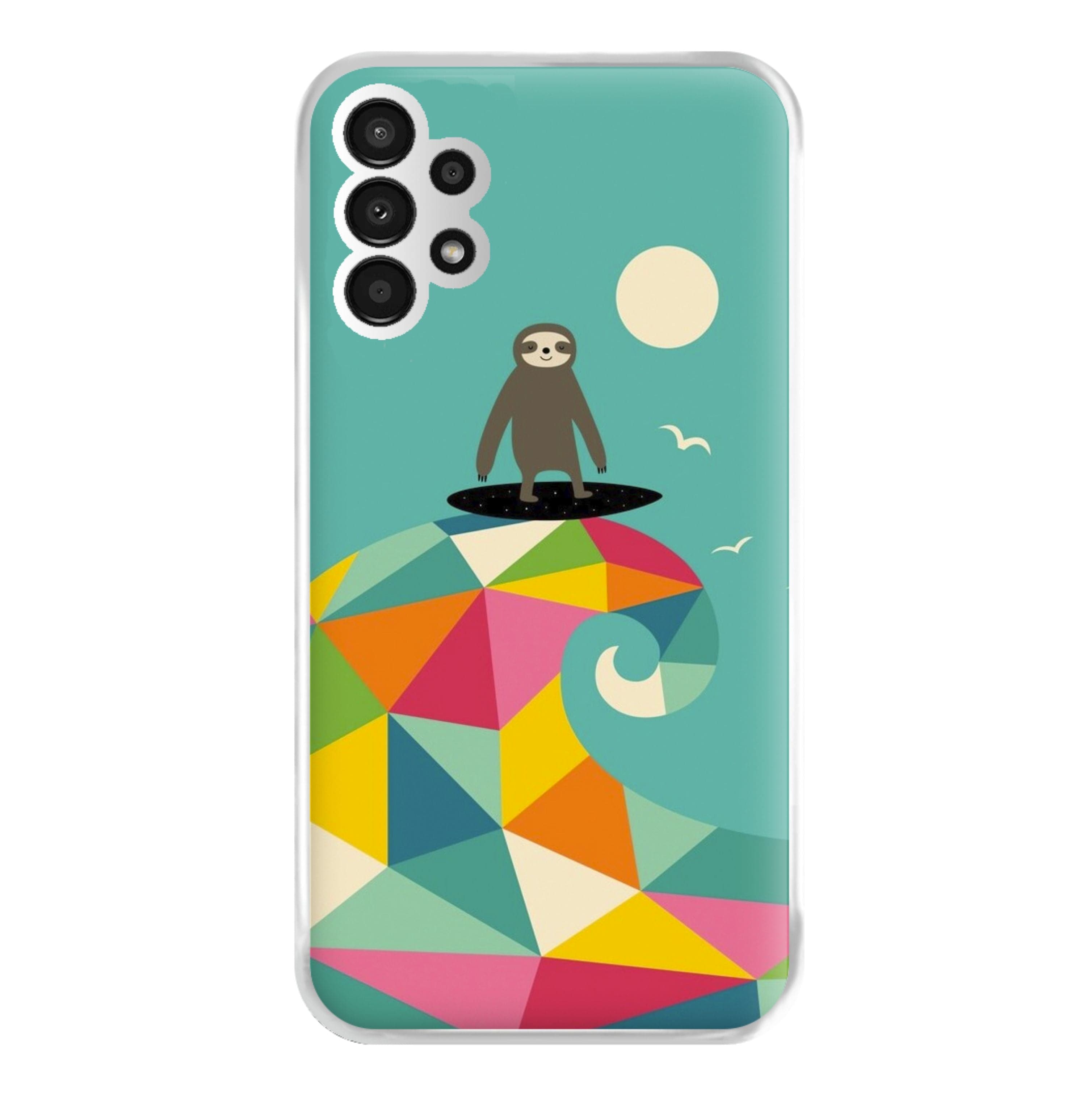 Surfing Sloth Phone Case