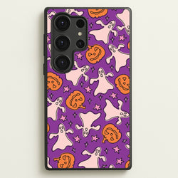 Abstract Halloween Pattern Galaxy S25 Ultra Case