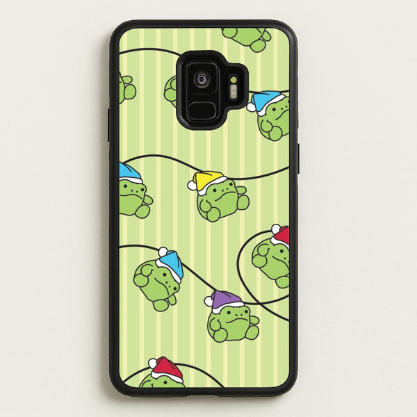Christmas Frog Plush Fairylights Pattern Galaxy S9 Case