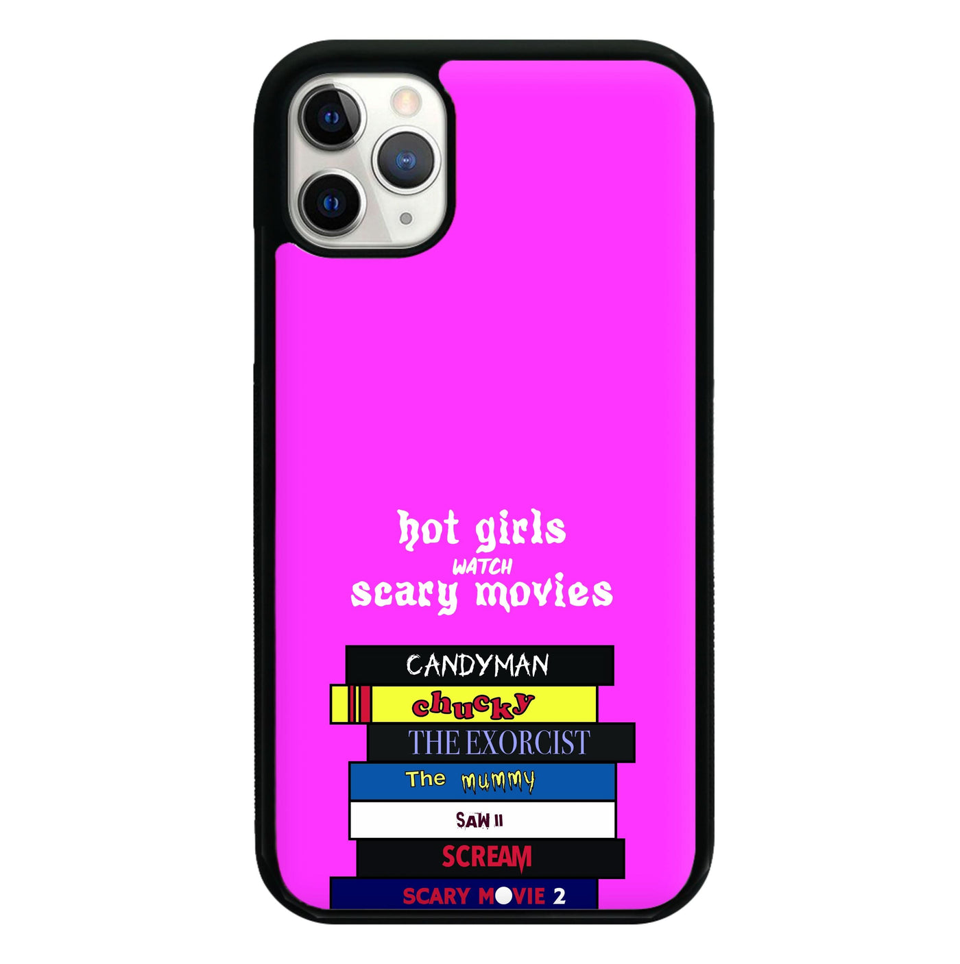 Hot Girls Watch Scary Movies Phone Case